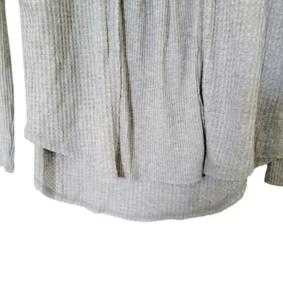 GIBSON Look NWOT Babydoll long sleeve sweater,  waffle fabric, very oversize - Picture 4 of 5